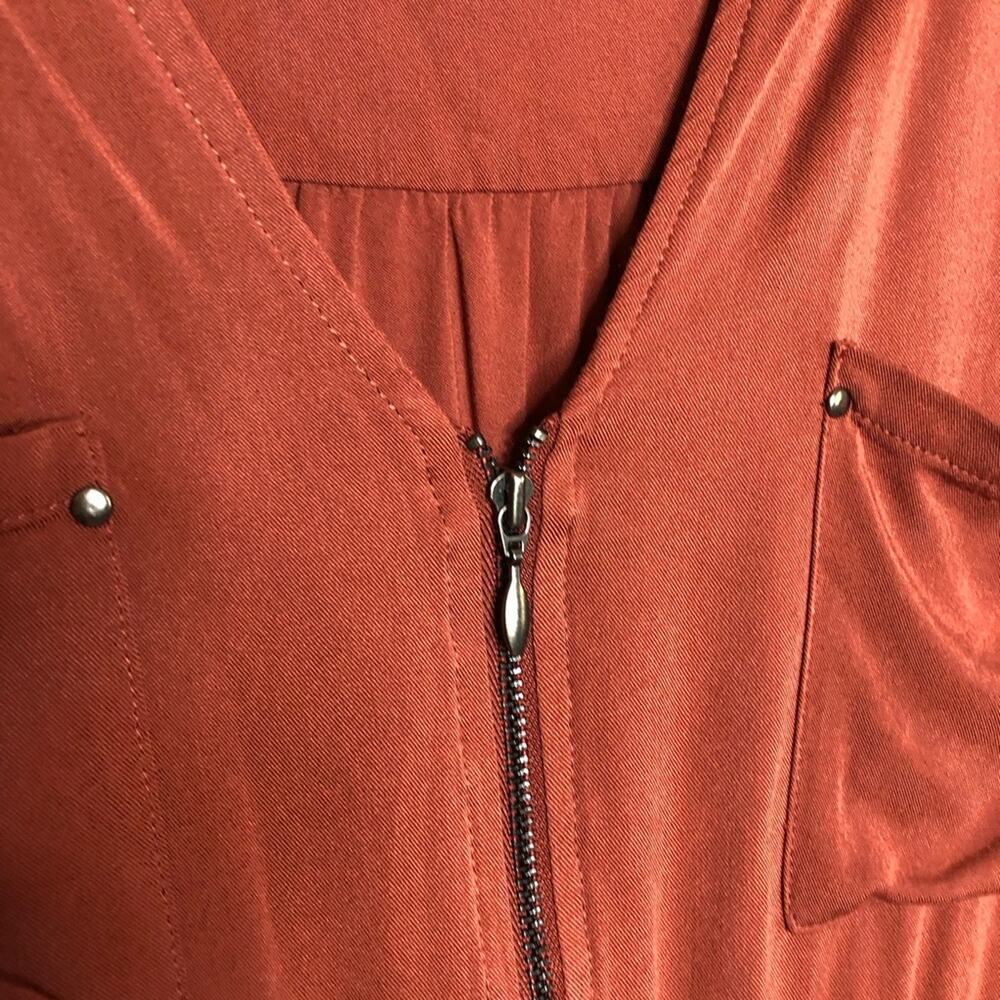 Torrid Rust Orange Zip Front Drawstring Waist Dre… - image 7